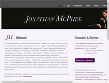 Tablet Screenshot of jonathanmcphee.com
